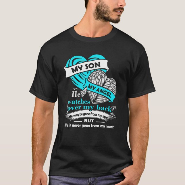 Camiseta Mi Hijo Mi Ángel En Memoria Del Hijo Recuerdo Memo (Anverso)
