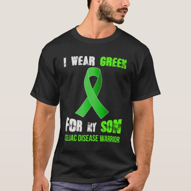 CAMISETA MI HIJO MI GUERRA DE ENFERMEDAD CELIAC (Anverso)