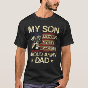Camiseta Mi hijo mi soldado, mi orgullo, mi héroe orgulloso