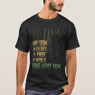 Camiseta Mi hijo mi soldado Orgullosa mamá del ejército m