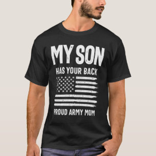 Camiseta Mi Hijo Tiene A Tu Madre Del Ejército Orgullosa De
