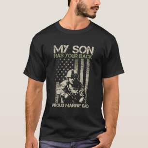 Camiseta Mi Hijo Tiene Tu Camuflaje De Regreso-Marina-Papá