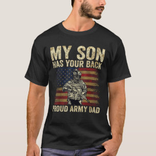 Camiseta Mi hijo tiene tu hijo veterano del ejército orgull