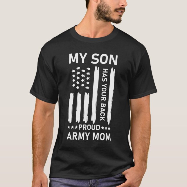 Camiseta Mi hijo tiene tu madre del ejército orgullosa de l (Anverso)