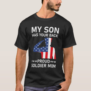 Camiseta Mi hijo tiene tu madre del ejército orgullosa de l