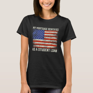 Camiseta Mi hipoteca se identifica como una deuda estudiant