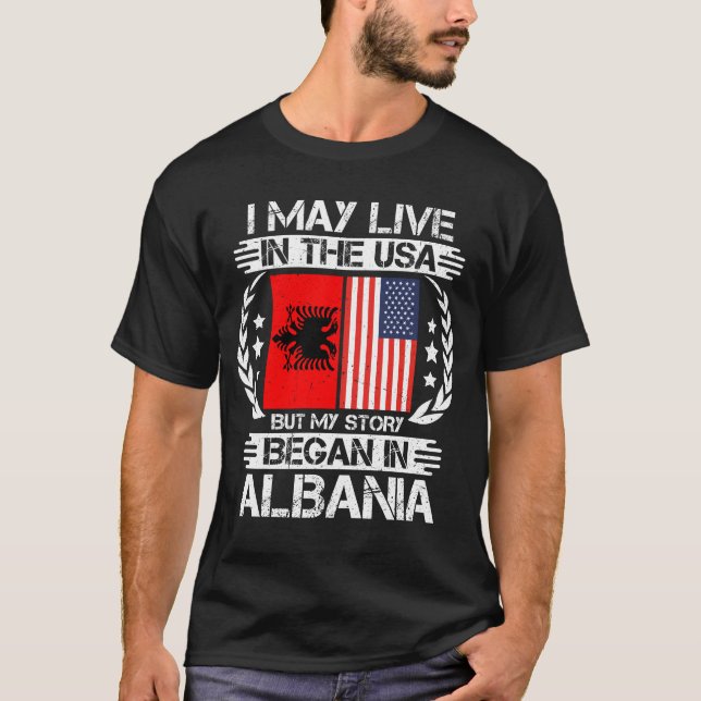 Camiseta Mi Historia Comenzó En Albania (Anverso)
