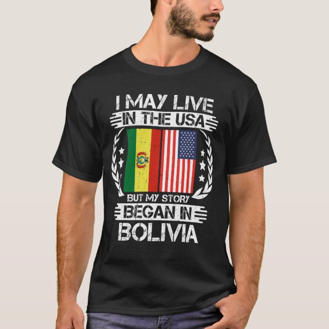 Camiseta Mi Historia Comenzó En Bolivia (Anverso)