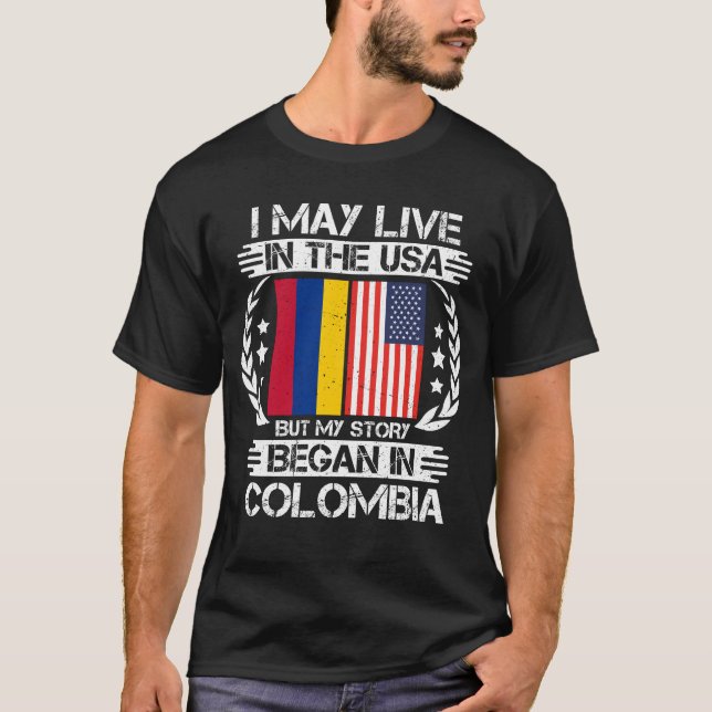 Camiseta Mi Historia Comenzó En Colombia (Anverso)