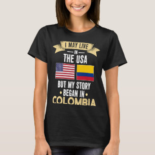 Camiseta Mi historia comenzó en colombia