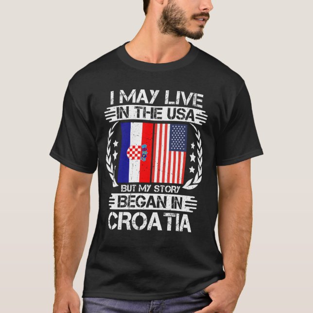 Camiseta Mi Historia Comenzó En Croacia (Anverso)