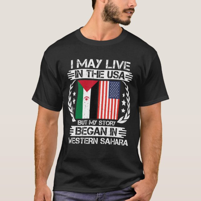 Camiseta Mi Historia Comenzó En El Sahara Occidental (Anverso)