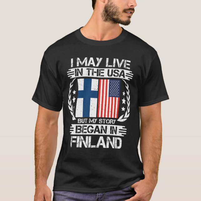 Camiseta Mi Historia Comenzó En Finlandia (Anverso)