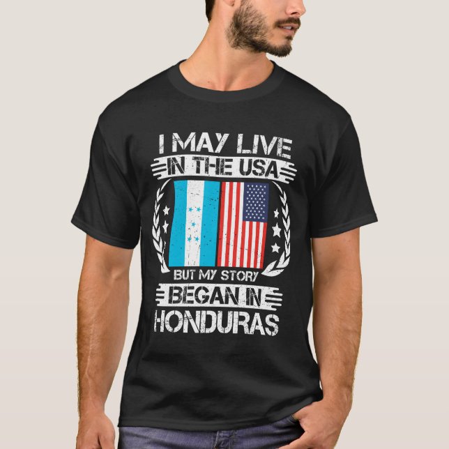 Camiseta Mi Historia Comenzó En Honduras (Anverso)
