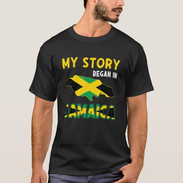 Camiseta Mi Historia Comenzó En Los Jamaiquinos Del Orgullo (Anverso)