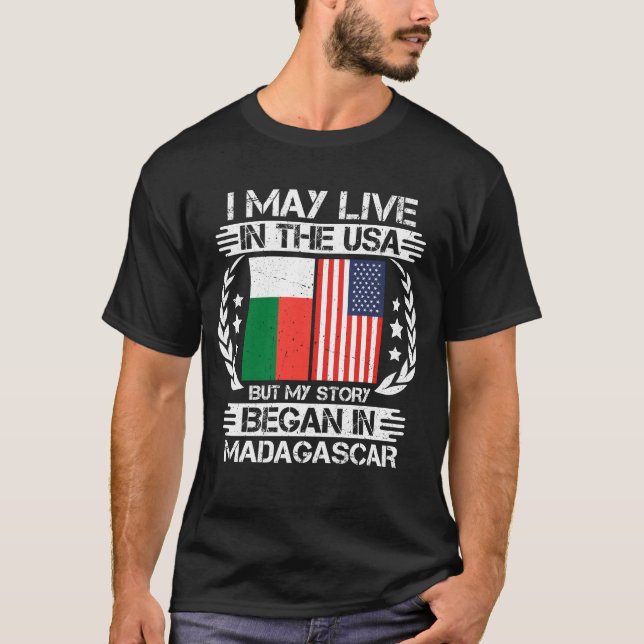 Camiseta Mi Historia Comenzó En Madagascar (Anverso)