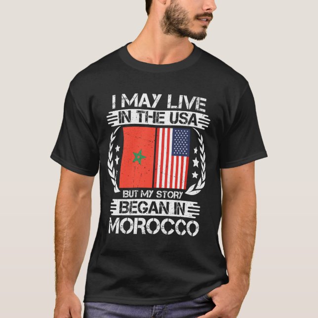 Camiseta Mi Historia Comenzó En Marruecos (Anverso)