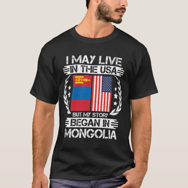 Camiseta Mi Historia Comenzó En Mongolia (Anverso)