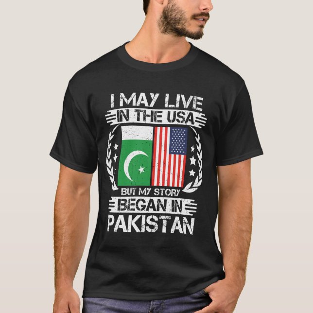 Camiseta Mi historia comenzó en Pakistán (Anverso)