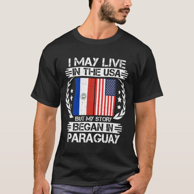 Camiseta Mi Historia Comenzó En Paraguay (Anverso)