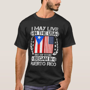 Camiseta Mi Historia Comenzó En Puerto Rico