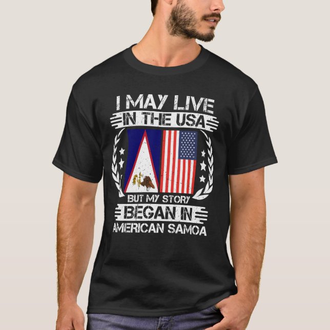 Camiseta Mi Historia Comenzó En Samoa Americana (Anverso)