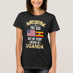 Camiseta Mi historia comenzó en uganda