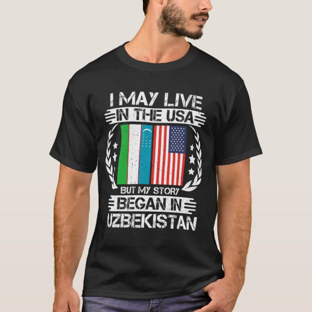 Camiseta Mi Historia Comenzó En Uzbekistán (Anverso)