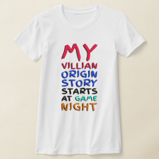 Camiseta Mi Historia De Origen De Villain Comienza En La No
