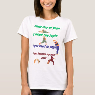 Camiseta Mi historia de yoga: De la curiosidad al estilo de