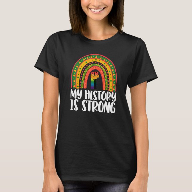 Camiseta Mi historia: Fuertes mujeres arcoiris africanas vi (Anverso)