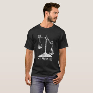 Camiseta Mi hockey hierba de las prioridades inclina la