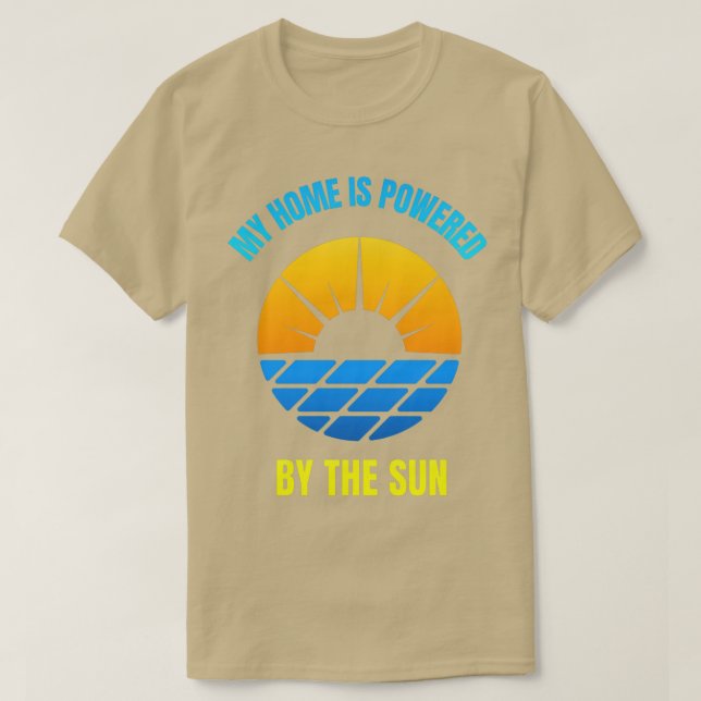 Camiseta Mi hogar está alimentado por el sol 7 (Diseño del anverso)