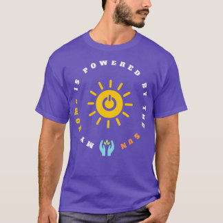 Camiseta Mi hogar está alimentado por el sol La energía del