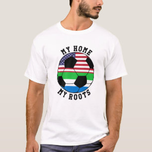 Camiseta Mi hogar, mi raíz, el fútbol de bandera de Sierra