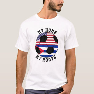 Camiseta Mi Hogar Mis Raíces Cuba Bandera Fútbol