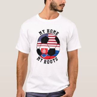 Camiseta Mi Hogar Mis Raíces Eslovaquia Bandera Fútbol