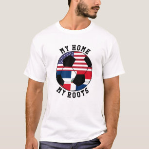 Camiseta Mi Hogar Mis Raíces La Bandera de la República Dom