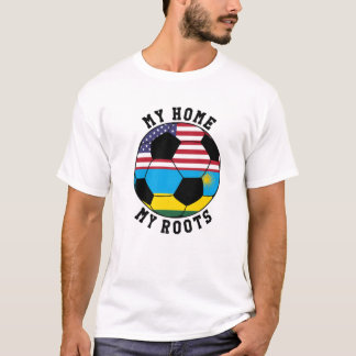 Camiseta Mi Hogar Mis Raíces Ruanda Bandera Fútbol