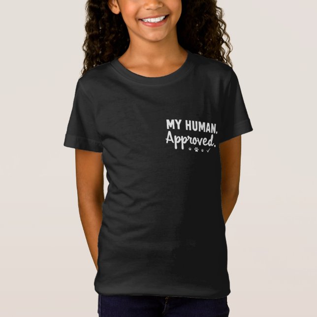 Camiseta Mi humano aprobado (Anverso)