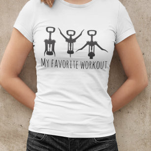 Camiseta Mi Humor Apertura De Corchete De Vino Favorito
