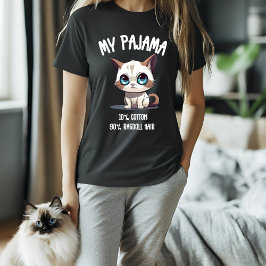 Camiseta Mi humor de gato Pajama Ragdoll