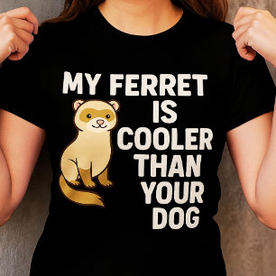 Camiseta Mi hurón es más frío que tu perro