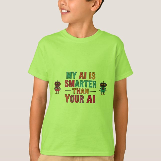 Camiseta mi ia es más inteligente (Anverso)