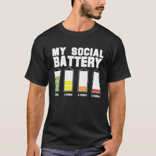 Camiseta Mi idea de batería social para hombres y mujeres i