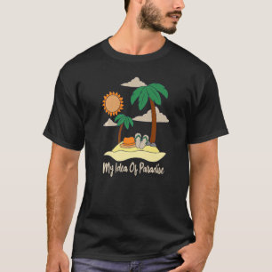 Camiseta Mi Idea De Paradise Beach Sand Sun Palms Y Flip Fl