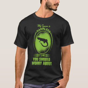 Camiseta Mi iguana es inofensiva, soy yo a quien deberías p