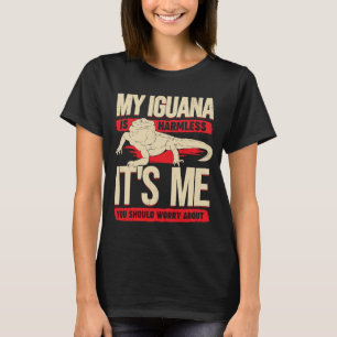 Camiseta Mi iguana es inofensiva, soy yo a quien deberías p