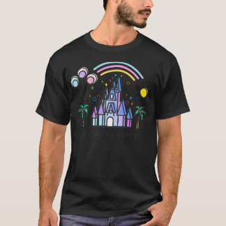 Camiseta Mi Ilustracion de Arte Vector Happy Place. Prin má