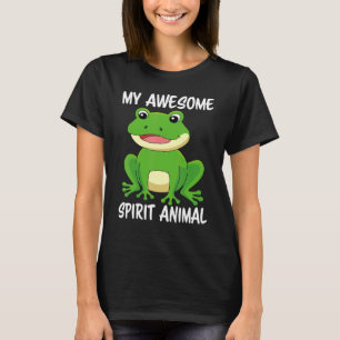 Camiseta Mi increíble animal espiritual es una rana anfibio